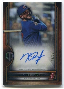 2020 Topps Tribute to Great Hitters Autographs Orange Kris Bryant Auto 19/25 - Picture 1 of 1