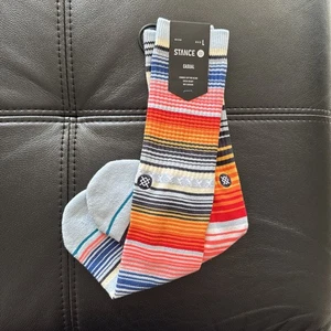 Stance Casual Crew Socks - Curren ST Crew Ice Blue - Men's LARGE 9-13 (NWT) - Picture 1 of 7