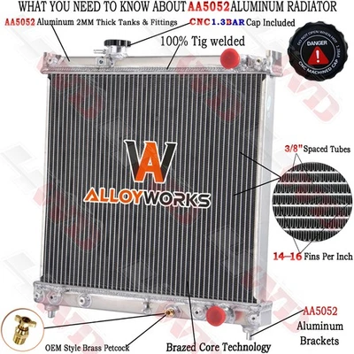 2 Row Radiator For 93-1995 Geo Tracker/93-98 Suzuki Sidekick/ Chevy Tracker 1998 - Image 1 of 4