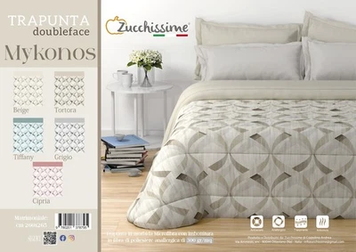 Trapunta Piumone In Morbida Microfibra Zucchissime "Mykonos" Double Face - Immagine 1 di 2