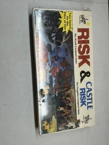 Vintage "Risk & Castle Risk" 1990 World European Conquest Board Game Sealed - Picture 1 of 9