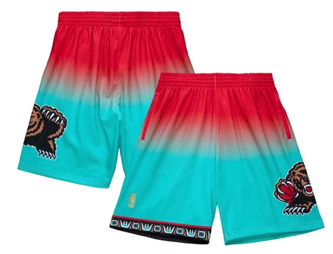 Mitchell & Ness Men's M-2XL NBA 1996 Grizzlies Hardwood Fadeaway Swingman Shorts Cover