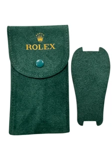 BOLSA DE VIAJE ROLEX VERDE TERCIOPELO SUAVE - 1 PIEZA - BOLSA DE SERVICIO CON INSERTO - Imagen 1 de 1