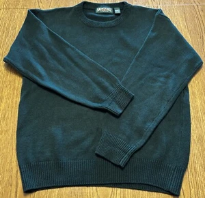 Vintage American Eagle Outfitters Knit Sweater Green Cotton Mens Medium Pullover - Picture 1 of 9