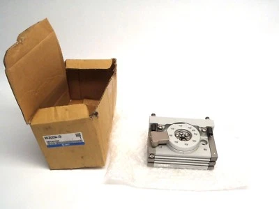 Estante de mesa y piñón actuador giratorio SMC MSQB30H4-XN con amortiguadores Foto 1 de 4