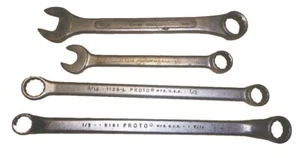 4 Box / Open End Wrenches 3 Proto and 1 S-K Made in USA Various Sizes - Bild 1 von 4