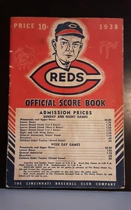 1938 Cincinnati Reds Official Score Book vs. New York Giants - Lombardi/Mel Ott - Picture 1 of 20