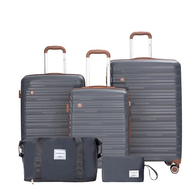 Ascona Gepäck-Set, 5-teilig, Koffer mit Rollen, Hardcase, Reisetasche, Grau - Bild 1 von 4
