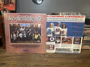“We are The World” LP Vintage Vinyl 1985 Album - Michael Jackson- Bob Dylan - Picture 1 of 9