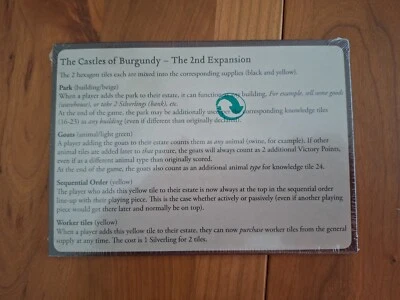 Castles of Burgundy 2nd Expansion: New Hex Tiles (2012) NEW, SEALED. - Image 1 of 2