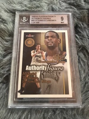 Figuras de autoridad Fleer Weber y Turkoglu 2000-01 #13 BGS 9 Foto 1 de 4