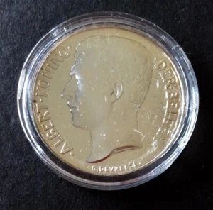 Belgique - Refrappe officielle Monnaie Royale - Rare 2 franc 1911 VL Argent (4) - Picture 1 of 2