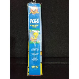 NWT Vintage 1999 Looney Tunes Tweety Bird Outdoor Flag/Banner Home Tweet Home - Picture 1 of 6