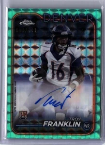 2024 TOPPS CHROME ROOKIE AUTO VARIATION TROY FRANKLIN 83/199 - Picture 1 of 2
