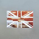 Rust Rusted Metal Union Jack British Flag Vinyl Sticker Decal For Car 110x70mm
