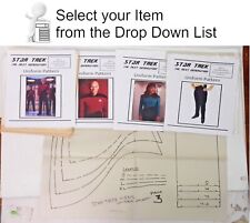 Vintage Star Trek Next Generation Uniform Pattern Muti-size-- Your Choice