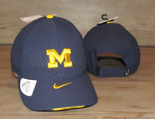 Nike Michigan Wolverines Blue Team Issue Adjustable hat cap size Men's