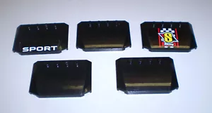 5 Used LEGO Black Wedge 4 x 6 x 2/3 Triple Curved Car Hood Roof 52031 - Picture 1 of 3