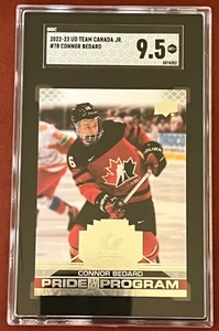 Connor Bedard Pride of the Program SGC 9.5 2022 Team Canada Juniors #78 - Picture 1 of 2
