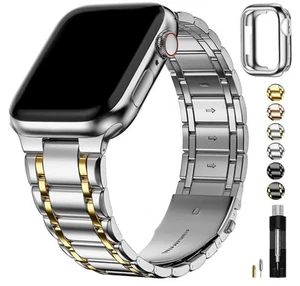Fullmosa kompatibel mit Apple Watch Armbändern 41mm 40mm 38mm Edelstahl - Bild 1 von 7