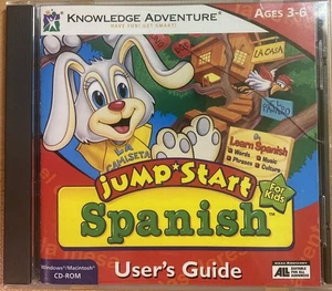 JumpStart Spanish PC CD-ROM Kids Language Learning Game Ages 3-6 Vintage - Picture 1 of 5