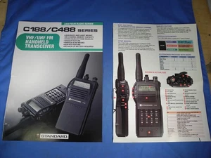 Standard C188 C488 VHF UHF FM Transceiver Brochure Original 1980s (Free Ship!) - Picture 1 of 8
