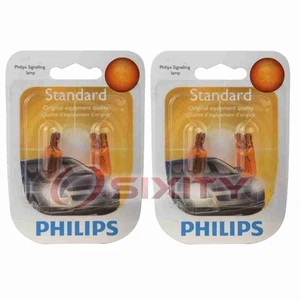 2 pc Philips Front Side Marker Light Bulbs for Mercury Cougar Grand Marquis gn - Picture 1 of 5