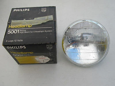 Nos 5001 PHILIPS Sealed Beam Headlamp 0008265499 Fit MERCEDES BENZ 1971-2010 - Image 1 of 2