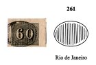 Brazil (1850) - Vertical 60 Réis - Nice Mute Cancel “Rio de Janeiro” (BPA-261)