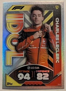 2022 Charles Leclerc Topps F1 Turbo Attax Silver Foil #340 IDOL FREE SHIPPING - Picture 1 of 2