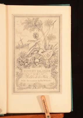 1930 Desert Islands and Robinson Crusoe Walter De La Mare Rex Whistler First Ed - Image 1 of 4