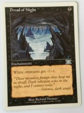 Dread of Night - Classic 6th Sixth Edition - Magic the Gathering MTG