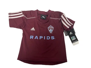 adidas MLS Infant Colorado Rapids Burgandy Soccer Jersey NWT 12, 18, 24 Months - Picture 1 of 5