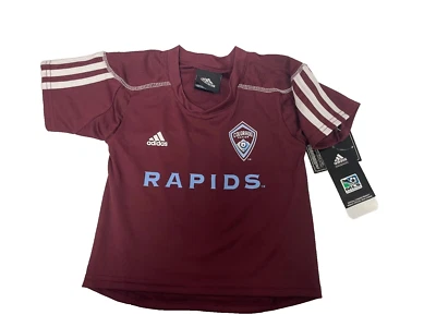 adidas MLS Infant Colorado Rapids Burgandy Soccer Jersey NWT 12, 18, 24 Months
