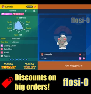 6IV Shiny Alcremie Pokemon Scarlet and Violet - Picture 1 of 1