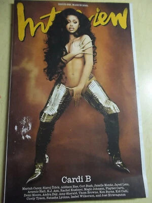 march 2021 Issue 535 INTERVIEW MAGAZINE Cardi B sexy cover  - Image 1 of 4