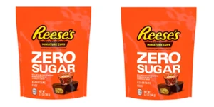 Zero Sugar Reese's Peanut Butter Cups - Ind. Wrapped - 2 Bags - 5.1 oz each - Picture 1 of 1