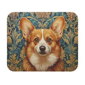 Tappetino per mouse fantasia Corgi colore blu e giallo oro regalo (rettangolo) - Foto 1 di 5