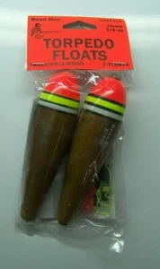 Beau-Mac 3/8 Oz Inline Slider Drift Float Double Pack Bobbers Paulownia Wood NEW - Picture 1 of 3