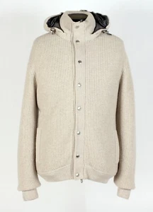 Brunello Cucinelli Cashmere / Down Hooded Sweater Jacket - XL - $5995 Retail - Picture 1 of 22