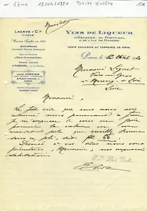 Paris V ème 3 Place Jussieu - Petite Entête Négociant en Vins du 12/04/1920 - Bild 1 von 1