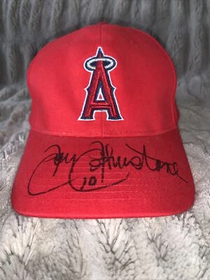 Jay Johnstone California Angels Autographed Baseball Hat - Image 1 of 4