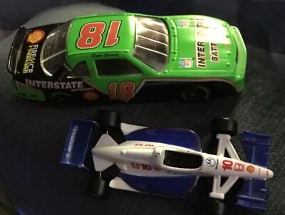 Fletcher Barnhardt&White Shell Diecast Indy Car&Dale Jarrett #18 NASCAR casi nuevo estado Foto 1 de 4