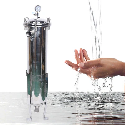 2" NPT Bag Filter Housing 150 Psi 304 Stainless Steel In/Out #2 Bag with meshUS - Image 1 of 4