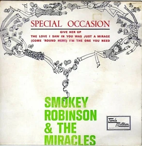SMOKEY ROBINSON & THE MIRACLES SPECIAL OCCASION PORTUGUESE EP 45 7" TAMLA MOTOWN - Picture 1 of 1