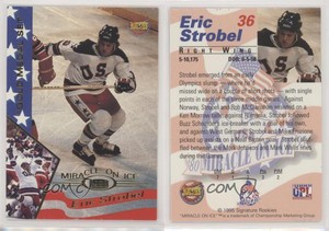 1995 Signature Rookies Miracle on Ice 1980 Gold Medal Set Eric Strobel #36