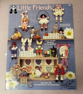 Vintage 1992 Little Friends Suzanne McNeill Instruction Booklet Painted Wood - Bild 1 von 3