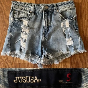 JUST USA Vaqueros Desgastados Pantalones Cortos Talla Pequeña - Imagen 1 de 10