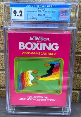 Atari 2600 - BOXING by Activision-  Factory Sealed - CGC Graded 9.2 A+ Seal Game - Image 1 of 2
