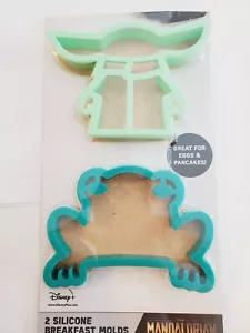 Disney Star Wars The Mandalorian Grogu Breakfast Silicone Pancake Egg Molds new - Picture 1 of 3